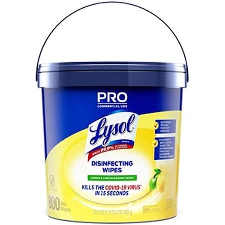 Fast Fans Lemon Bucket Disinfectant Wipes, 800PK FA3761336